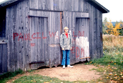 Me visiting the garage in 1969.