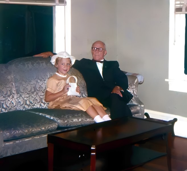 Louise and Grandpa.