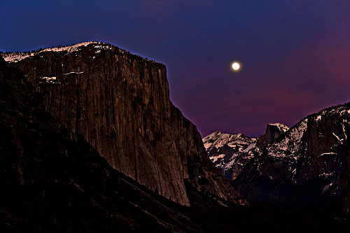 Yosemite by moonlight