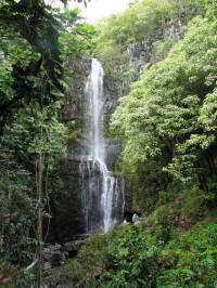 A waterfall on Maui's Hana Coast.