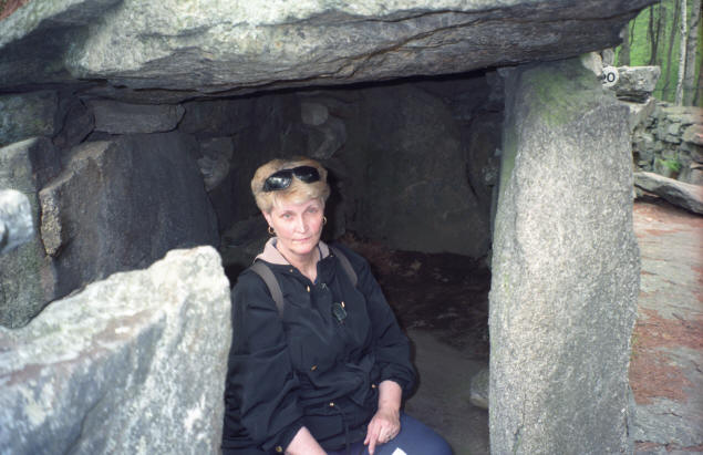 Dorothy Ann visiting America's Stonehenge