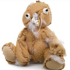 Hand-made teddy bear