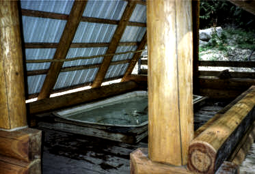 The main tub at Skookumchuck hot springs.