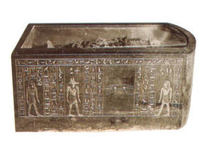Actual Egyptian sarcophagus.