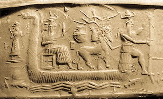 Sumerian tablet depicting the Great Flood.