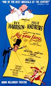 My Fair Lady theatre poster.