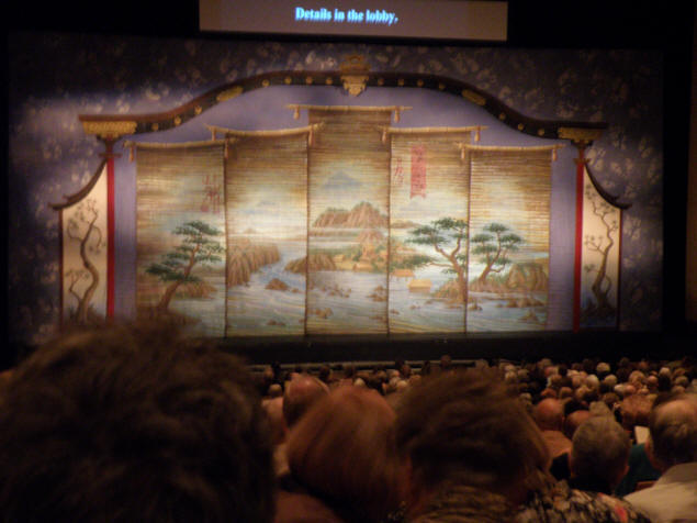 The stage is ready for The Mikado.