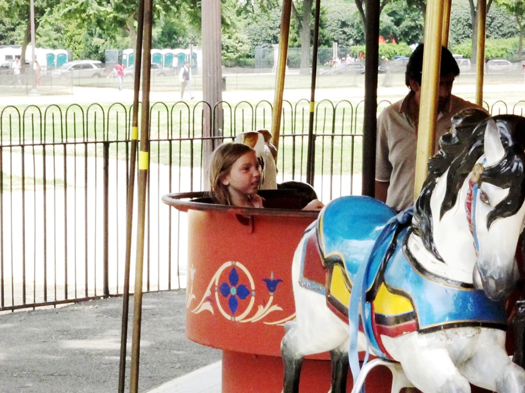 Cailey on the carousel