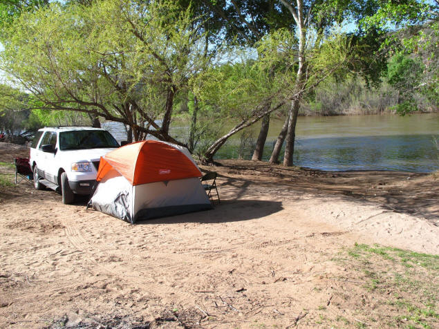 Campsite on the Verde River.