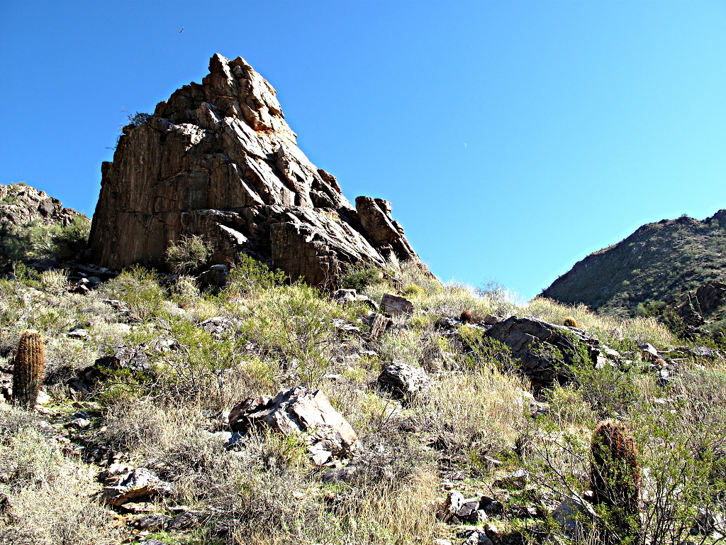 Tempting climbing rock at Piestewa Peak park
