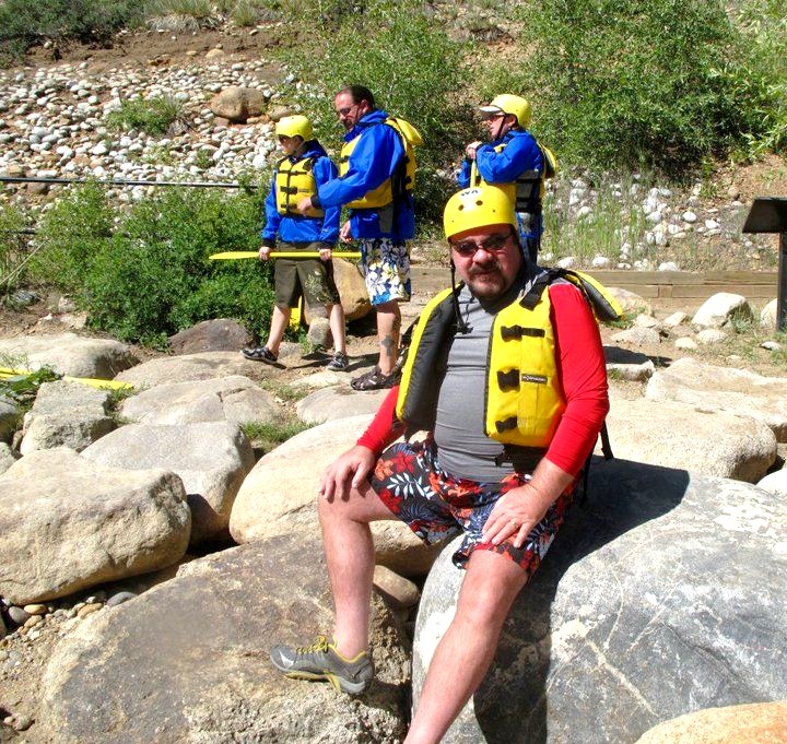 Your blogger, ready to raft.