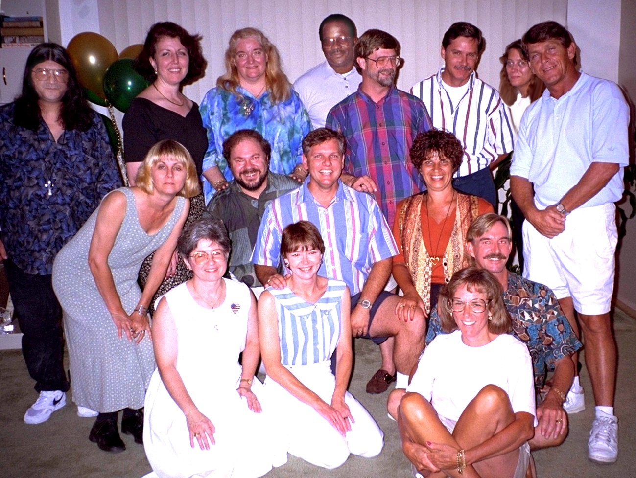 <b>All class members at Charlie's party</b><br />Back row: Louis, Nancy, Diana, Thomas, Bobby, Dennis, Mary, Danny<br />Middle row: Susan, me, Charlie, Janis<br />Front row: Nancy M., Pam, Kim