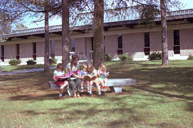 Reading time for Karen, Mary, Johnny, Dottie, and Jenny.