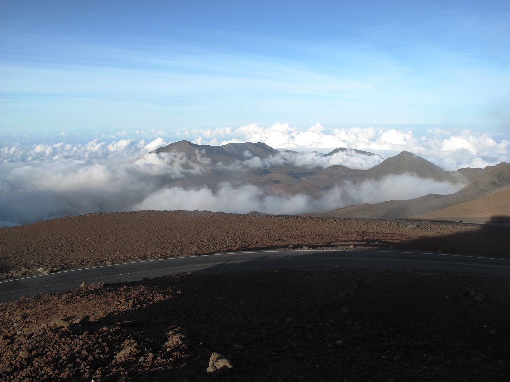 View from the summit of Mount Haleakala.
