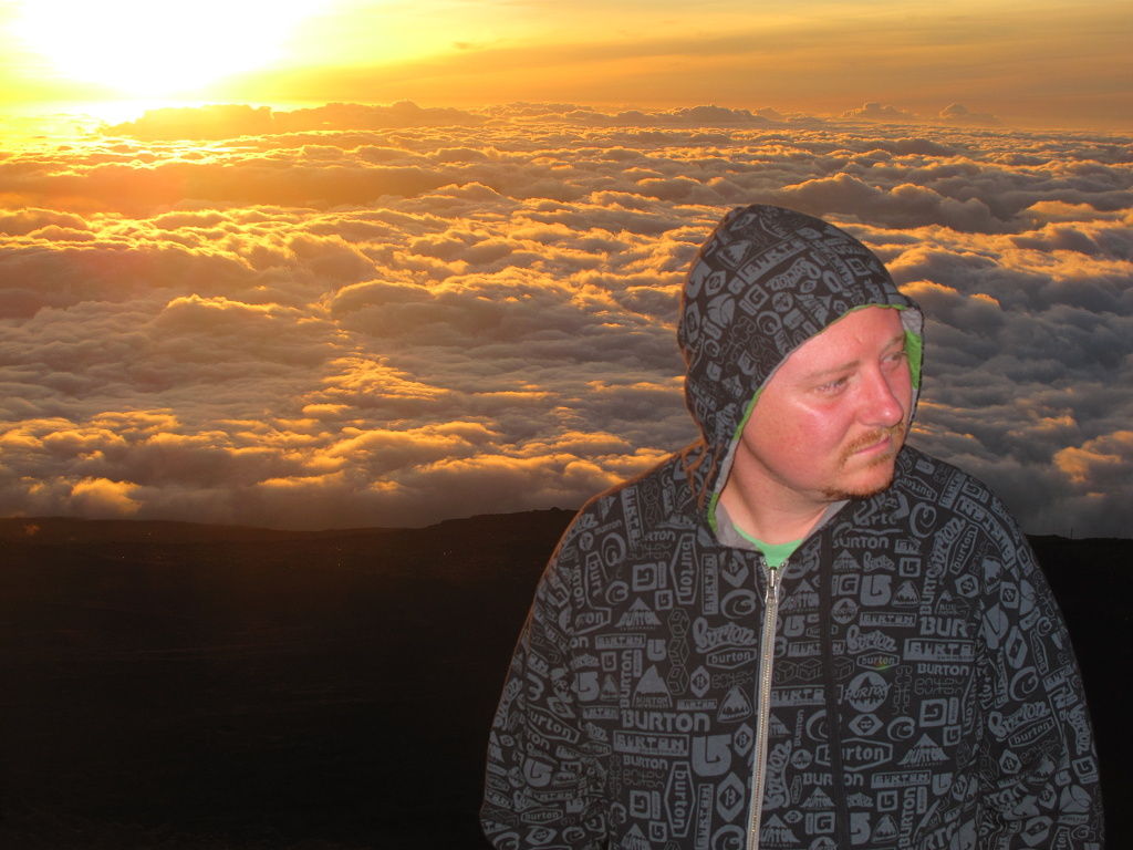 Jason at a Haleakala sunset.