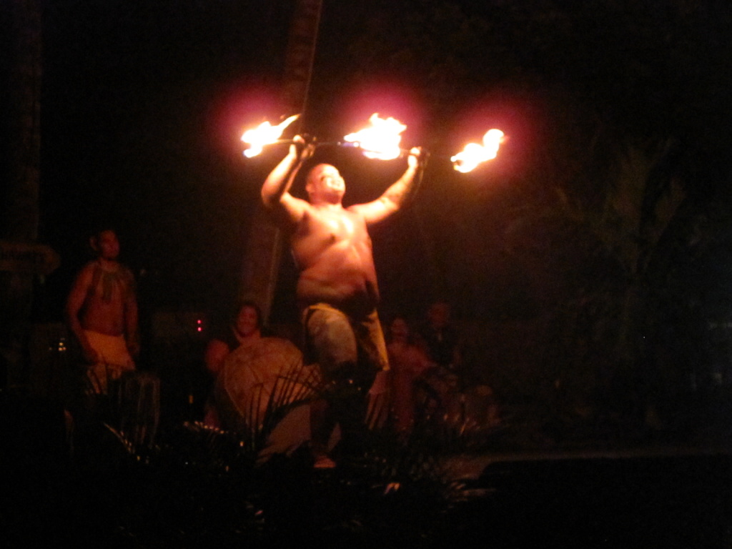The Samoan fire dancer.