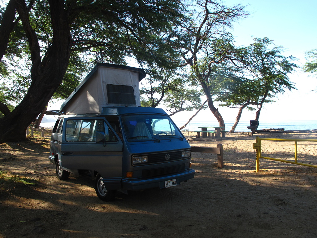 The camper at Papalaua Park.
