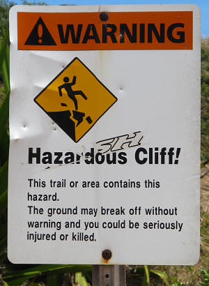 Warning: Hazardous Cliff