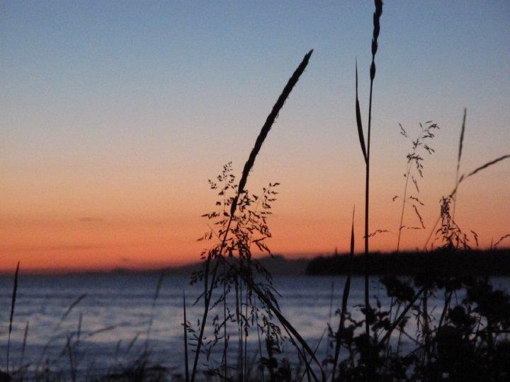 Sun set over Birch Bay.