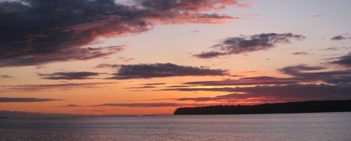 Sunset over Birch Bay.