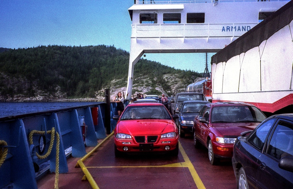 Ferry crossing the St. Lawrence.