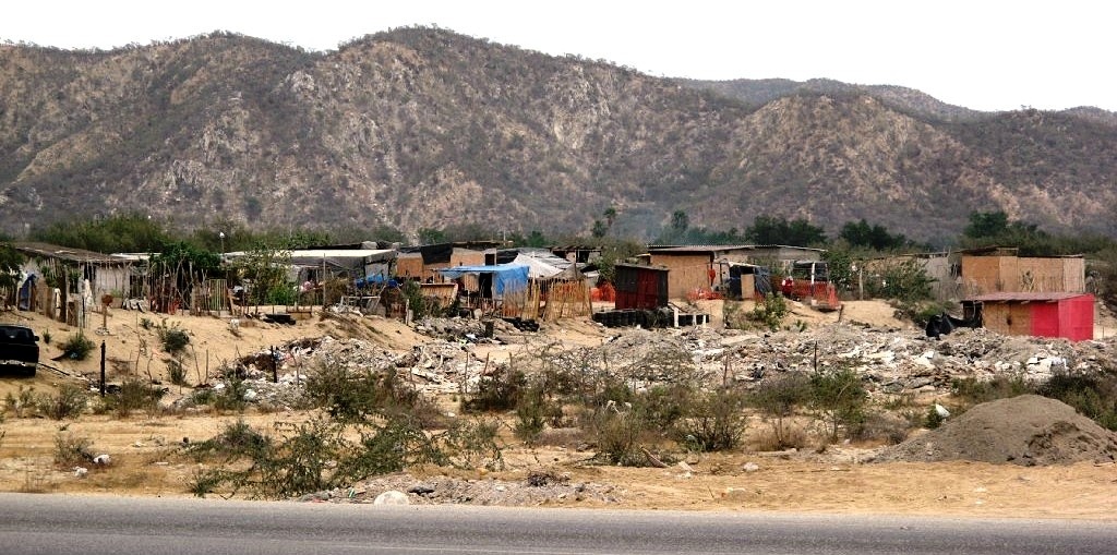 The shanty town of Cabo San Jose.