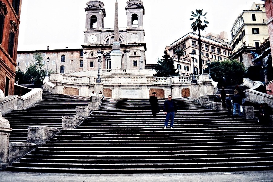 Michael on the Spanish Steps