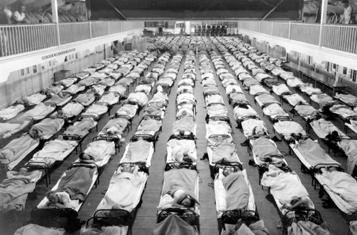 1918 influenza ward in California