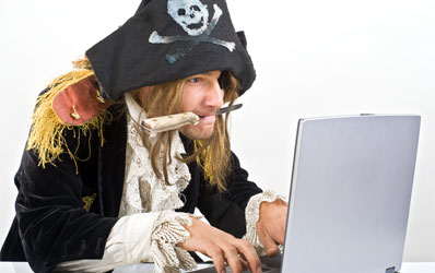 Online piracy. Costume optional.